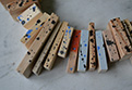 paint Jewellery in wood - stain